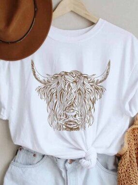 Highland Cow Shirt Cow Shirt Western Graphic Tee Cow T Shirt 248